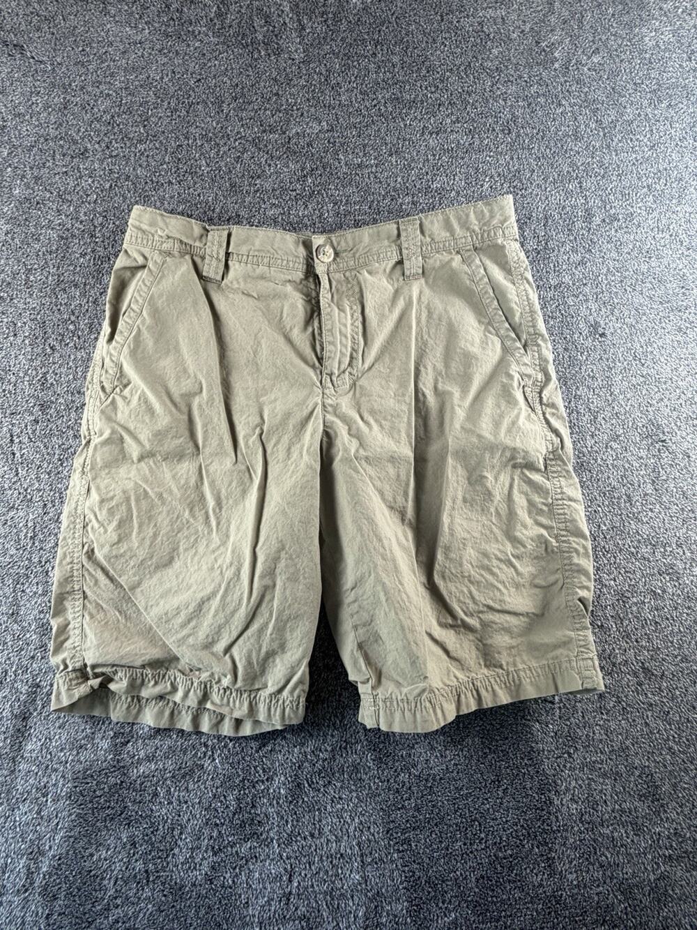 Columbia Sportswear Men’s Cargo Shorts Olive Khaki Cotton Size 30
